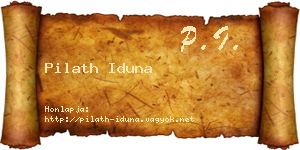 Pilath Iduna névjegykártya